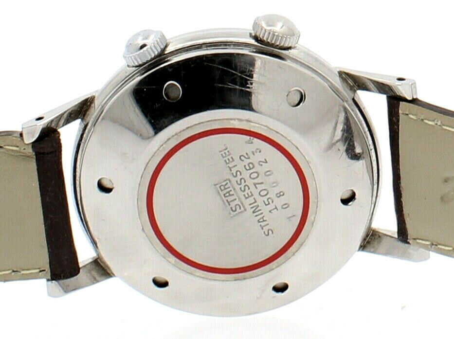 Vintage 1960'S CITIZEN PARASHOCK 41 Alarm Date Steel 36mm Men's