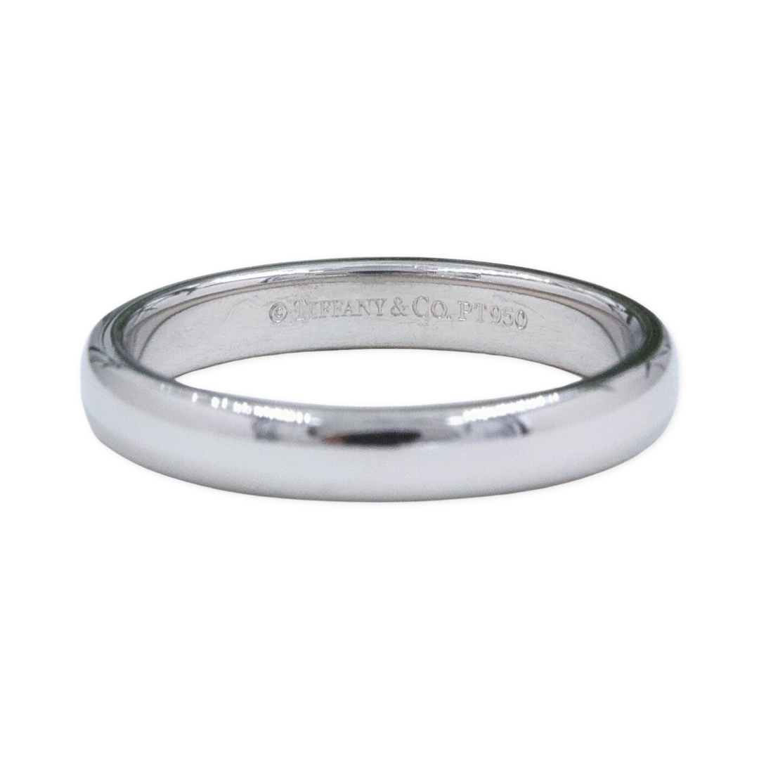 Tiffany  Co Classic Wedding Band Ring 3 mm Platinum