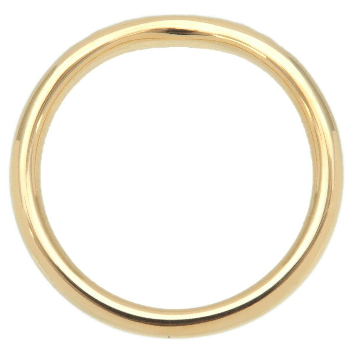 Auth TiffanyCo. Curved Band Ring 9P Diamond Yellow Gold US4 EU46.5 Used F/S