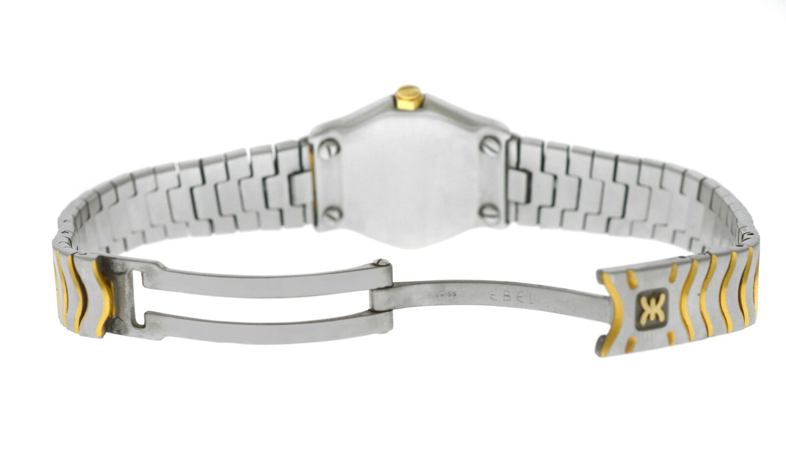 Ebel Classic Wave 166901 MOP 18K Yellow Gold Diamonds Steel 23MM