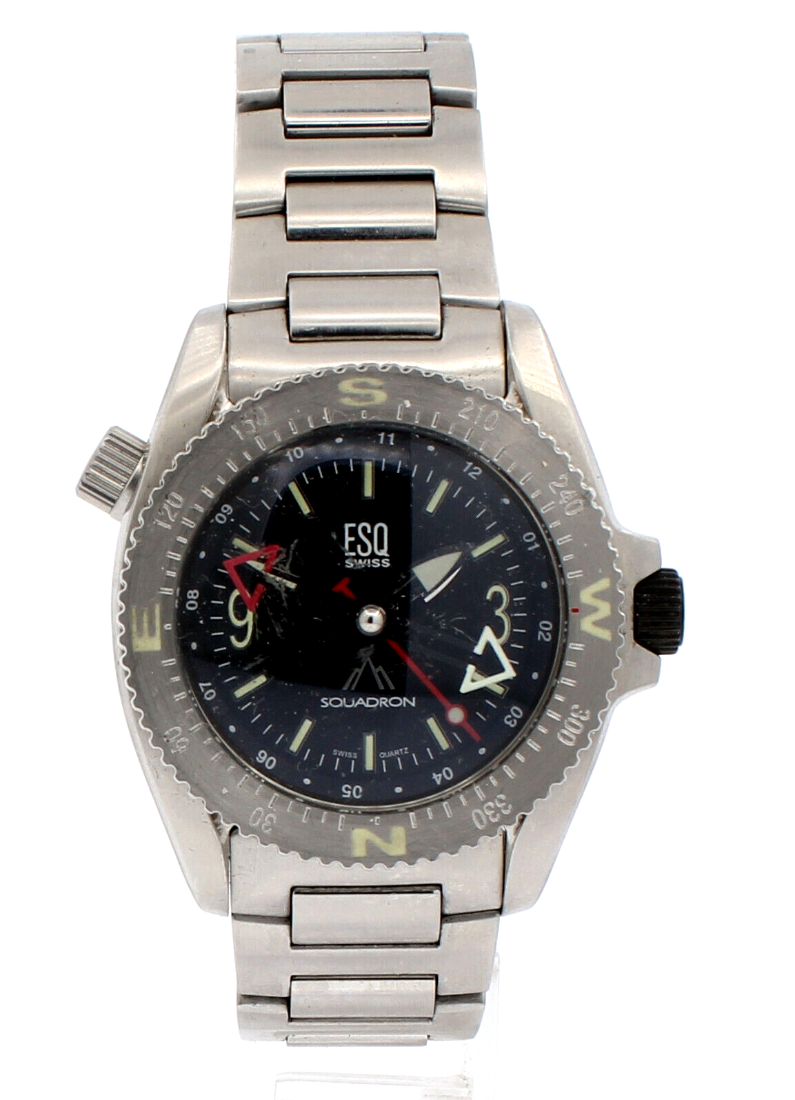ESQ Movado Squadron Compass Stainless Steel 42mm Men's Watch
