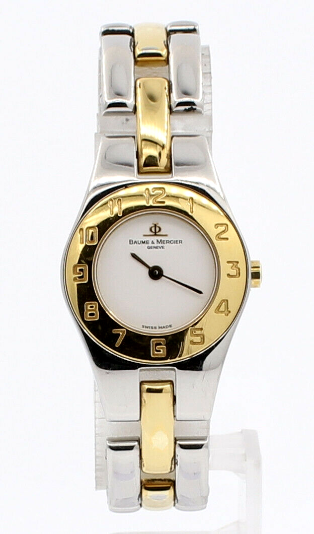 Baume & Mercier LINEA TwoTone White Dial Ladies Watch