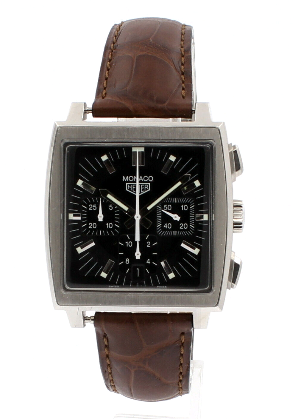 Tag Heuer MONACO Stainless Steel Chronograp 38MM Men's Watch