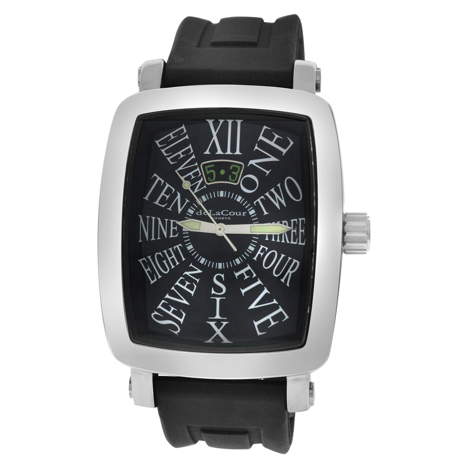 DeLacour Via Larga Limited Ed. Stainless Steel Date Quartz 40MM Watch