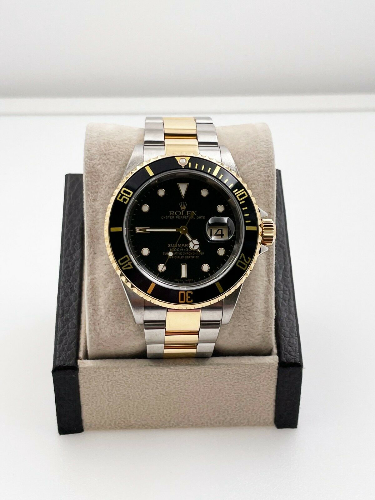 Rolex Submariner  Black Dial 18K Yellow Gold Stainless