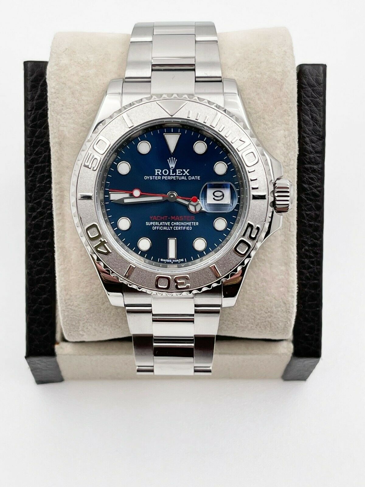 Rolex Yacht Master Blue Dial Stainless Steel Platinum