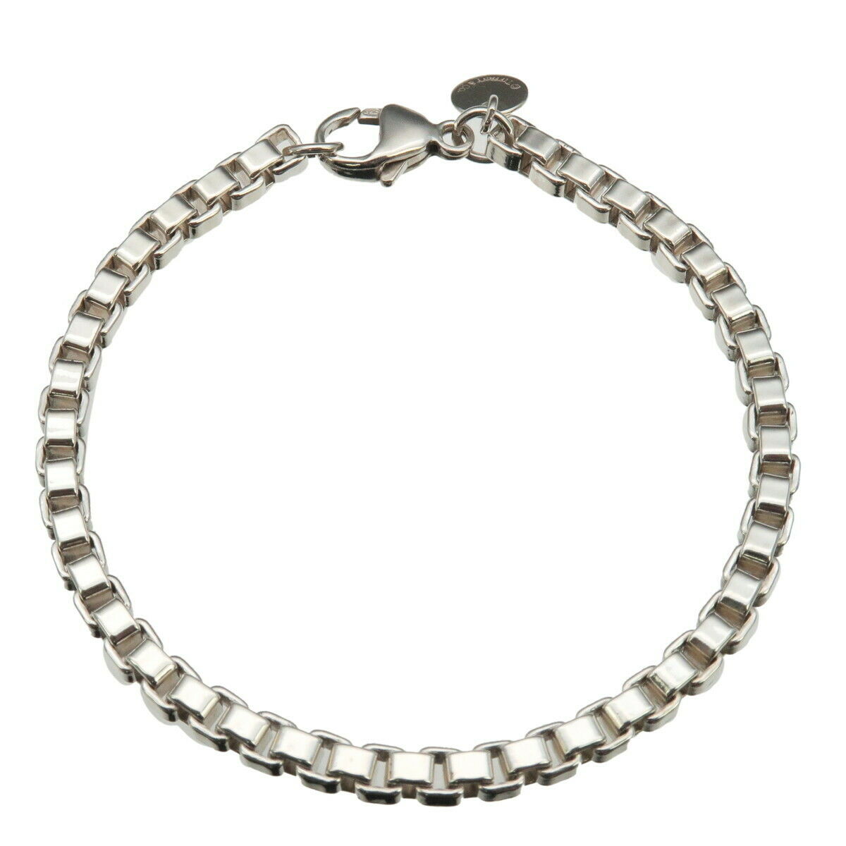 Authentic TiffanyCo. Venetian Link Bracelet Silver 925 Used F/S