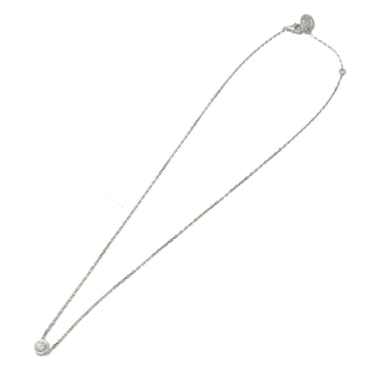 Auth Cartier Diamants Légers de Cartier Necklace   Diamond