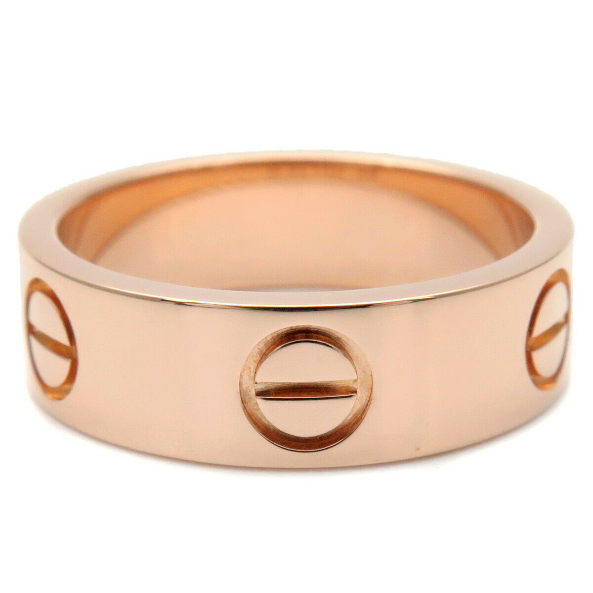 Authentic Cartier Love Ring K18PG 750PG Rose Gold #51 US5.5-6 EU51.5 Used F/S
