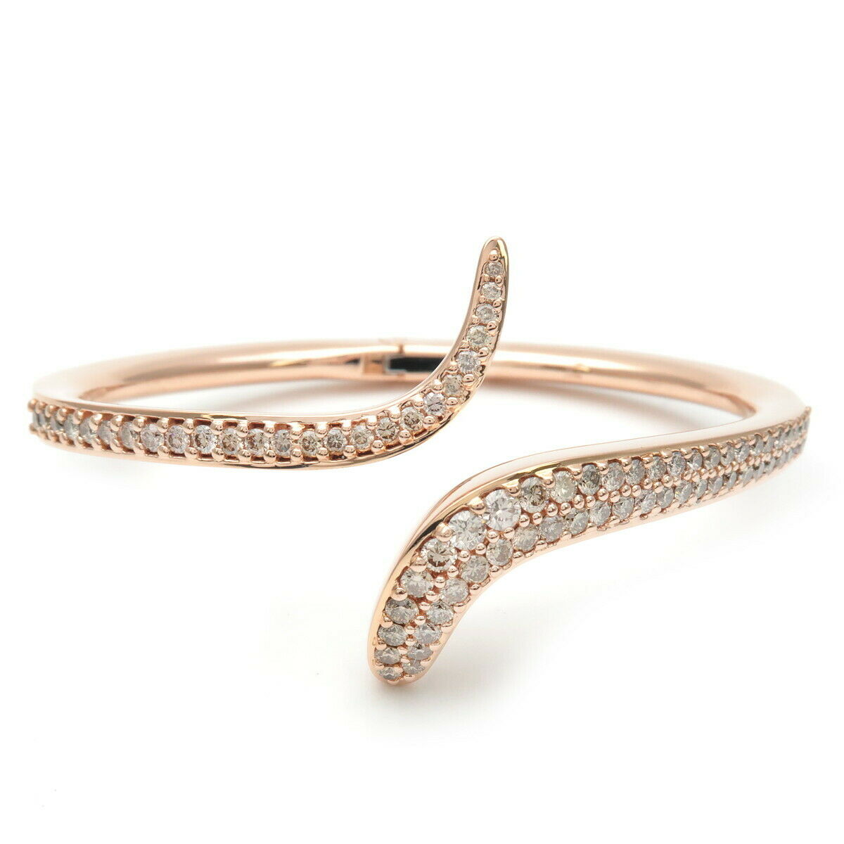 Authentic DAMIANI Eden Diamond Bracelet Size M K18PG 750PG Rose Gold Used F/S