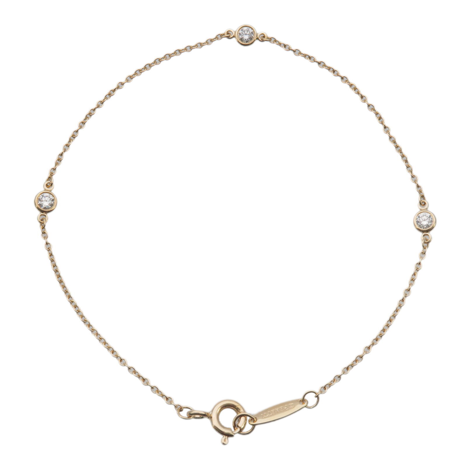 Authentic TiffanyCo. By The Yard 3P Diamond Bracelet