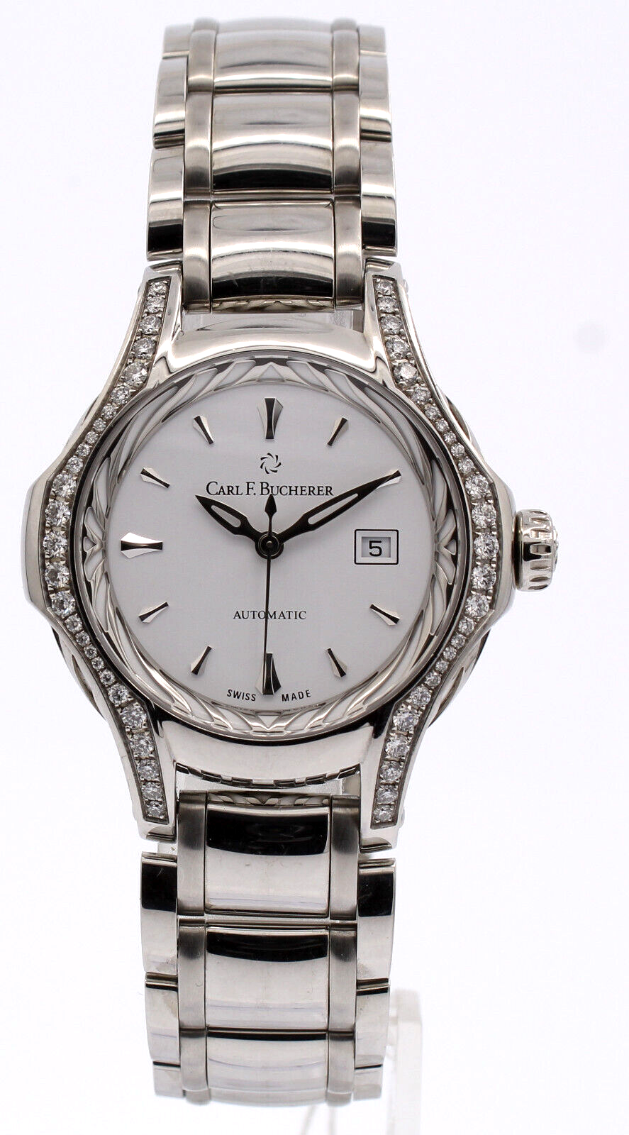 Carl F. Bucherer Pathos Diva Steel Auto Date 34mm Watch