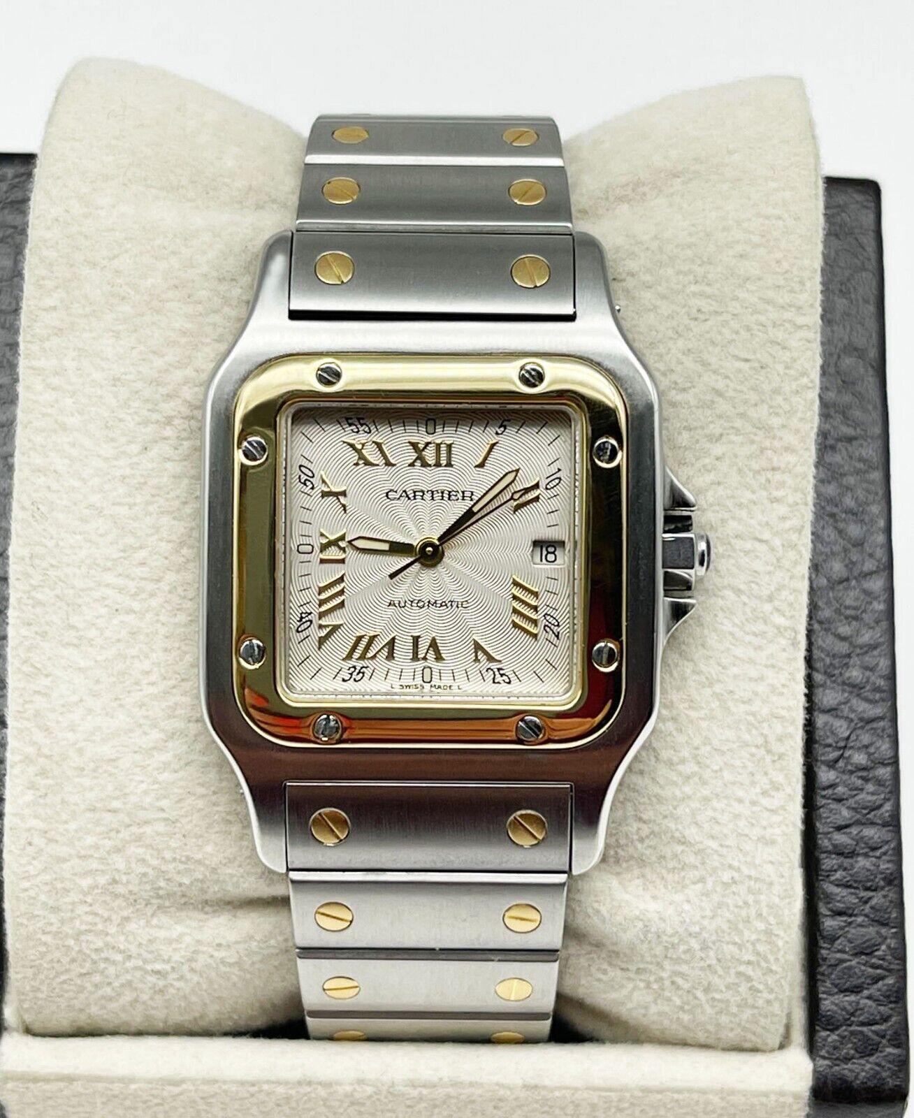Cartier Santos Galbee 18K Yellow Gold Stainless Steel