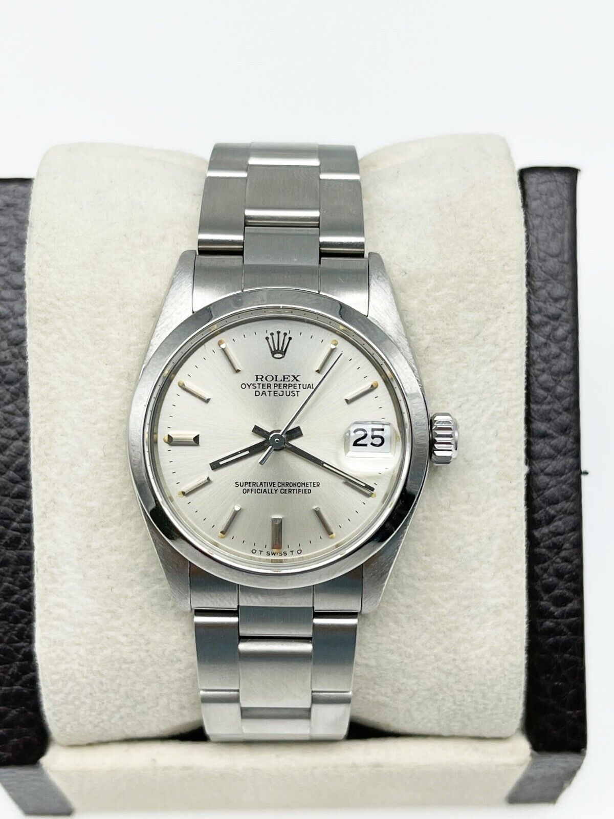 Rolex Midsize Datejust Silver Dial Stainless Steel Watch