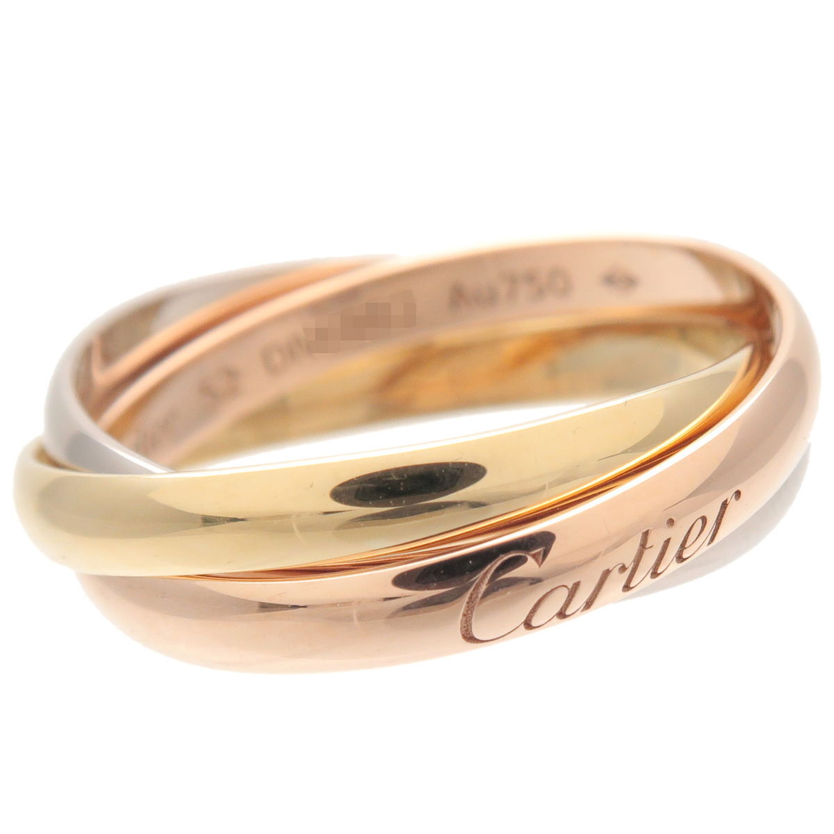 Authentic Cartier Trinity Ring K18