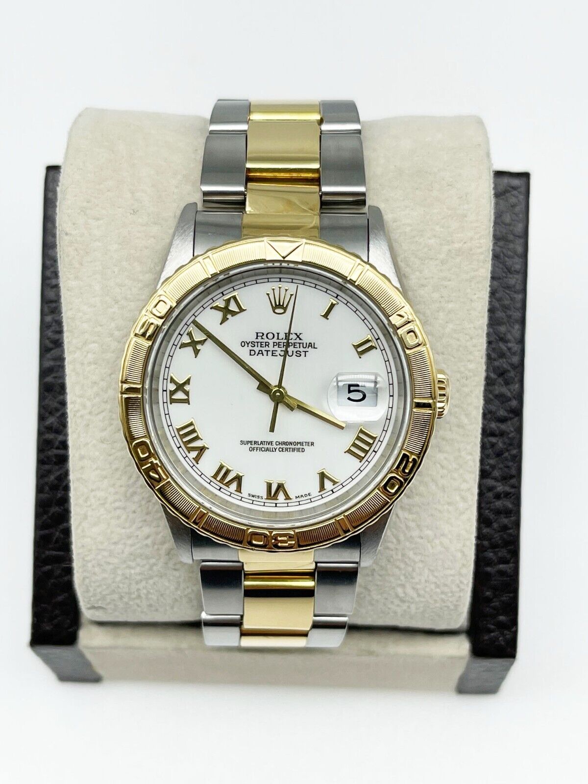 Rolex Datejust Thunderbird White Roman Dial Watch
