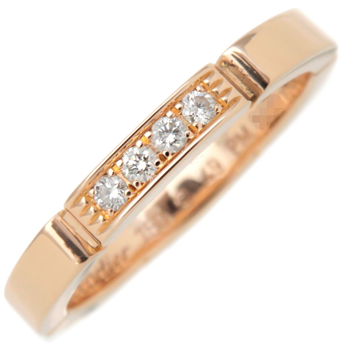 Authentic Cartier maillon Panthère 4P Diamond Ring