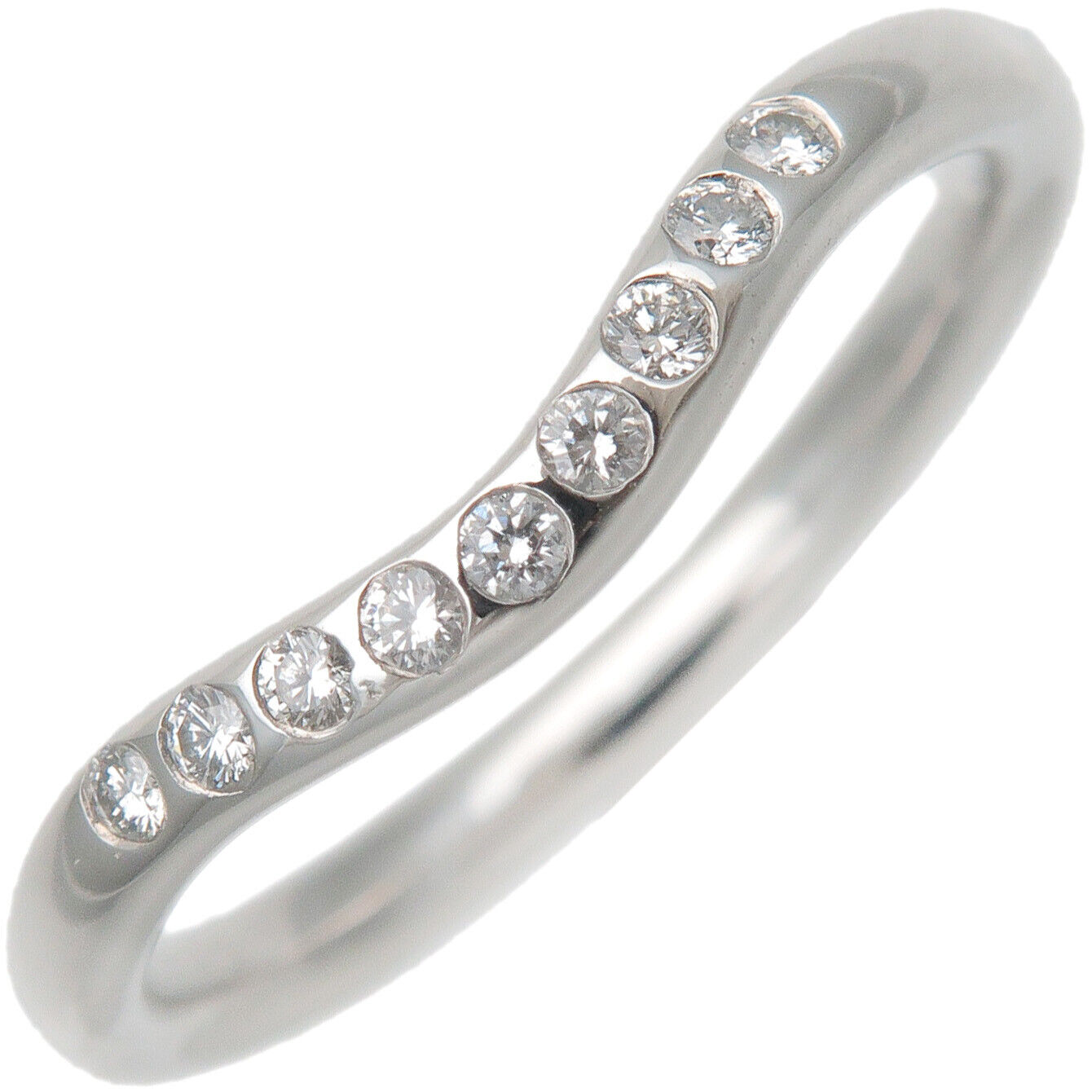 Authentic Tiffany  Co. Curved Band Ring