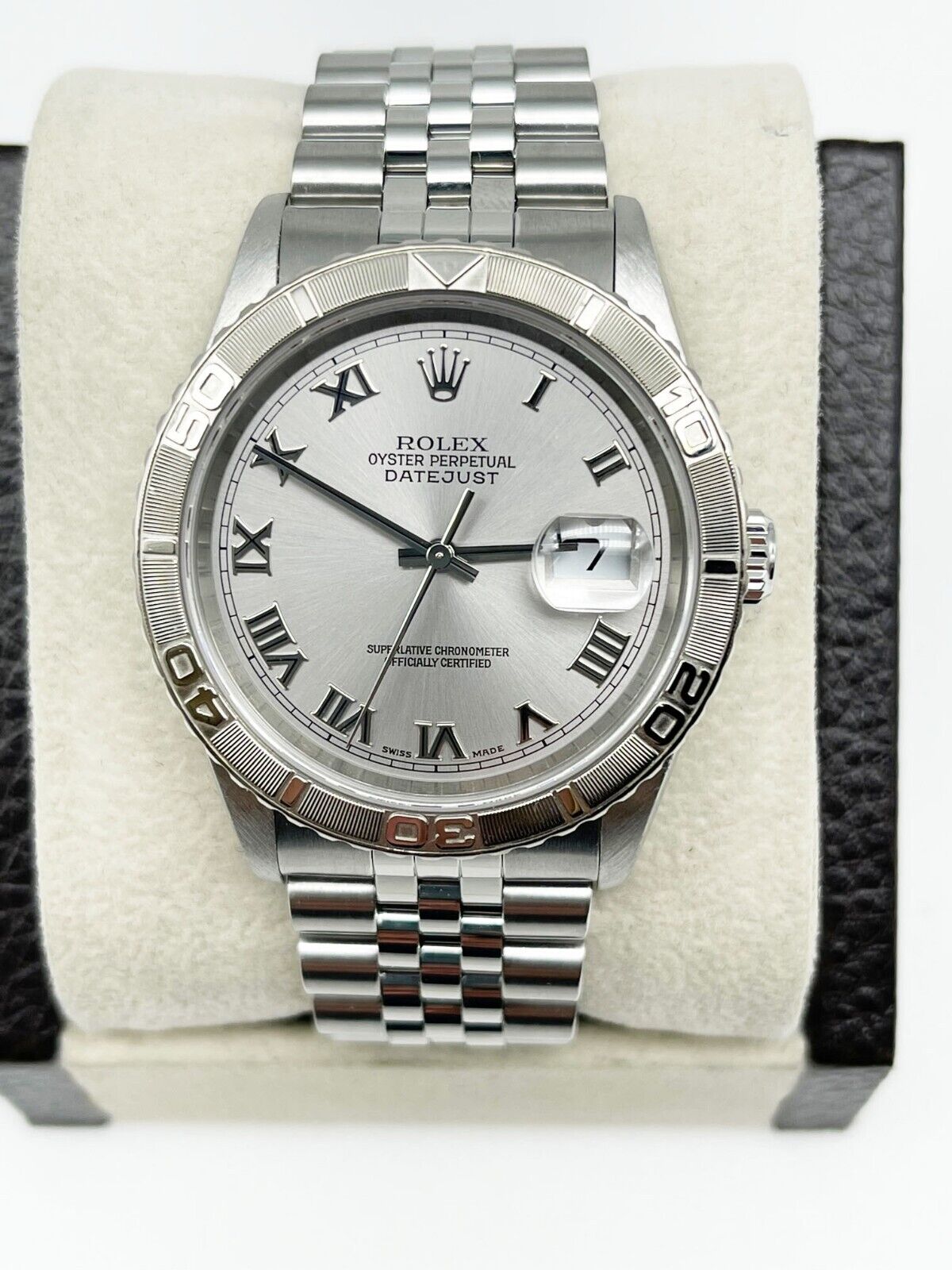 Rolex Datejust Thunderbird  Silver Roman Dial Stainless Steel  2001