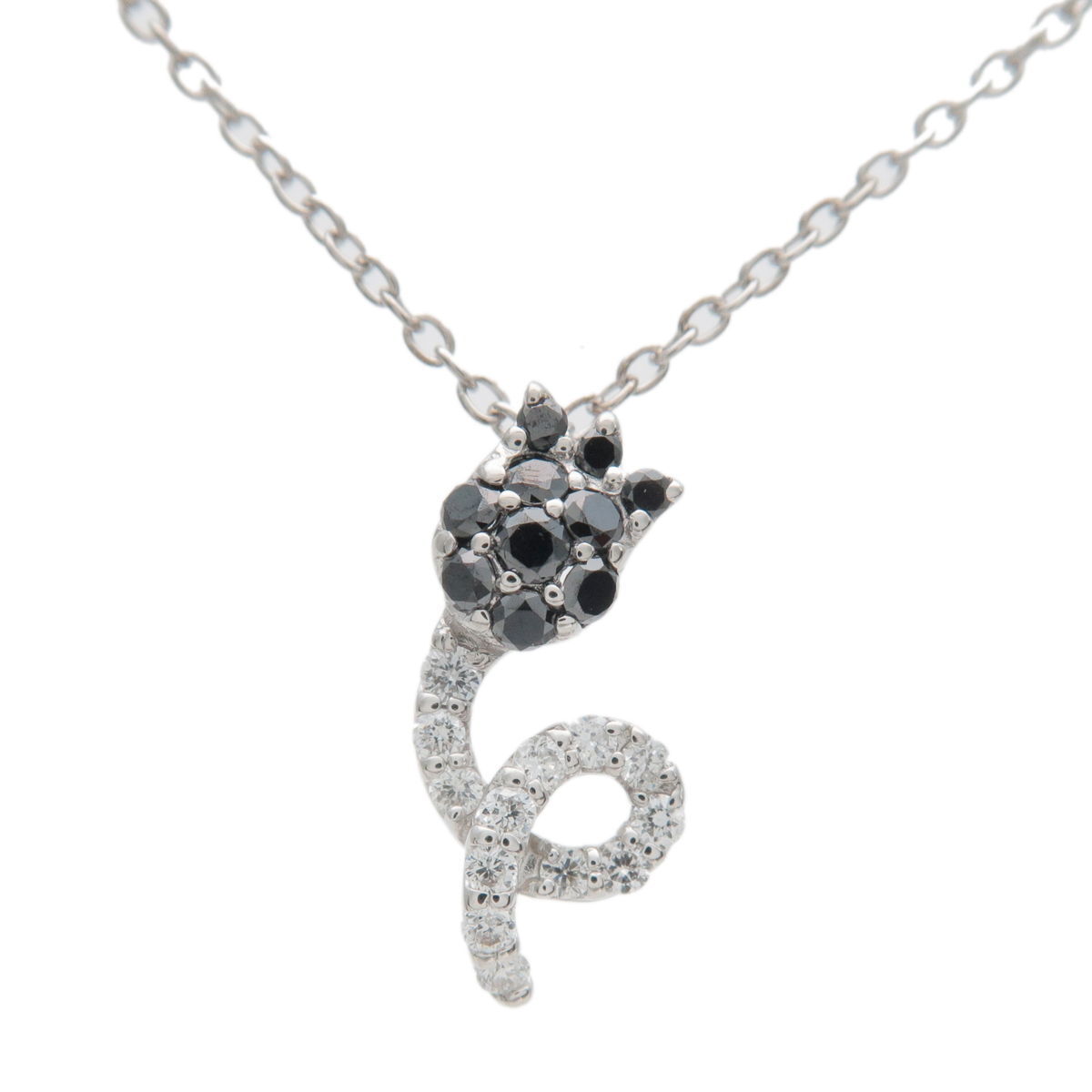 Authentic Ponte Vecchio Black Diamond Necklace