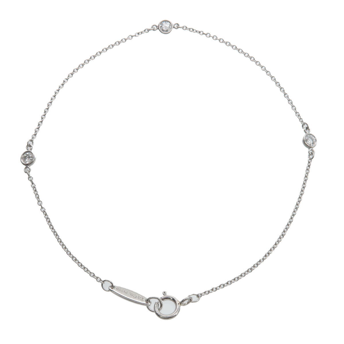 Authentic Tiffany  Co. By the Yard 3P Diamond Bracelet