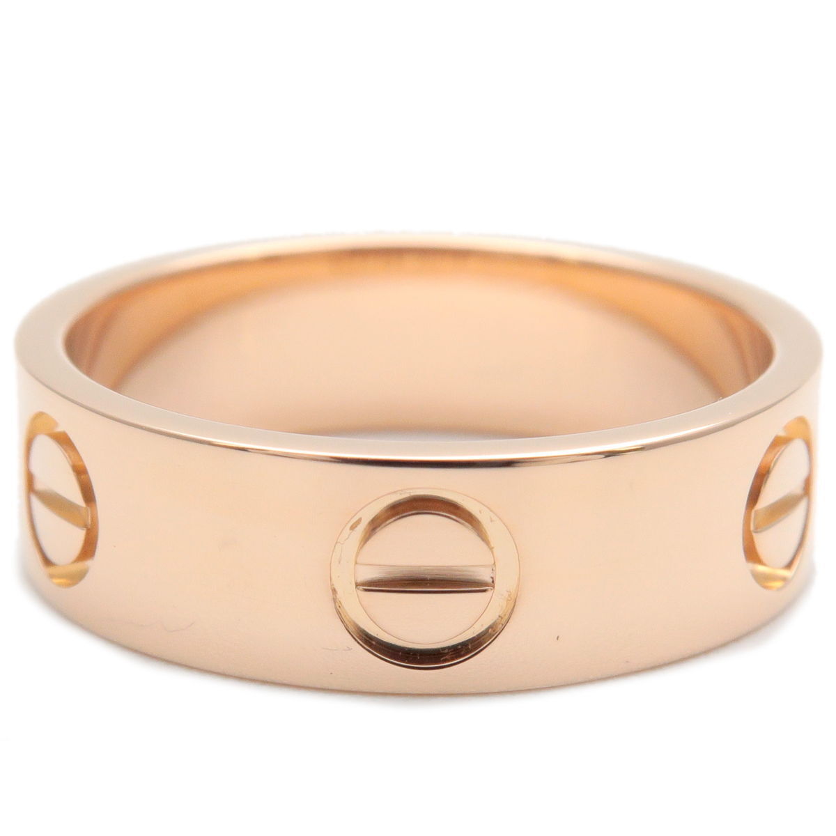 Authentic Cartier Love Ring K18 750 Rose Gold #52 US6-6.5 EU52 HK13.5 Used F/S