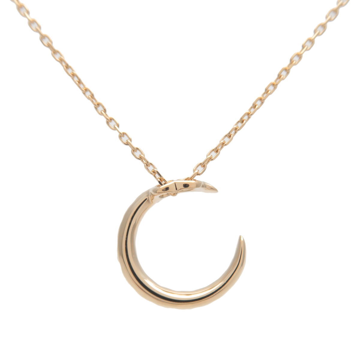 Authentic STAR JEWELRY Crescent Motif Diamond Necklace