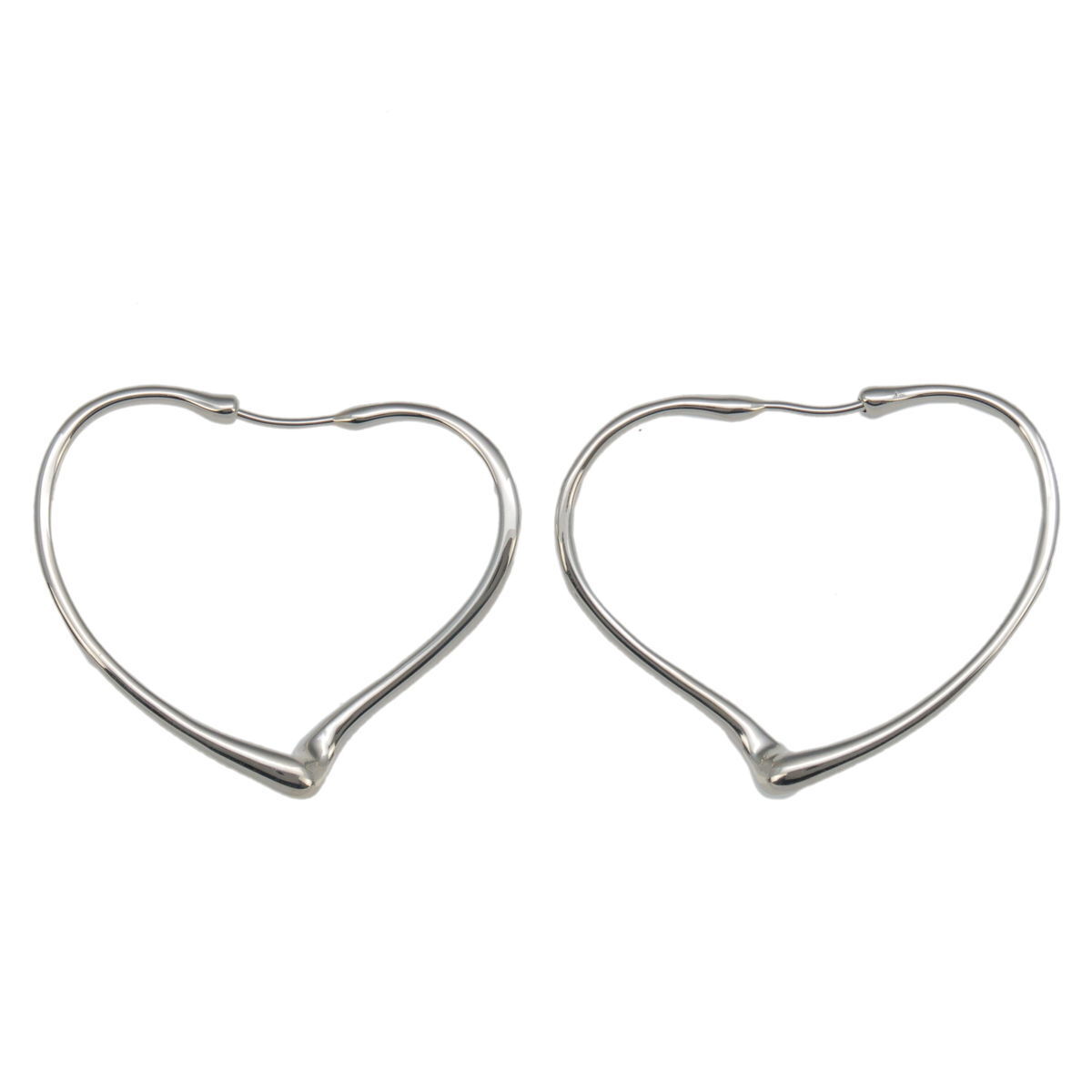 Authentic Tiffany  Co. Tiffany Open Heart Hoop Earrings