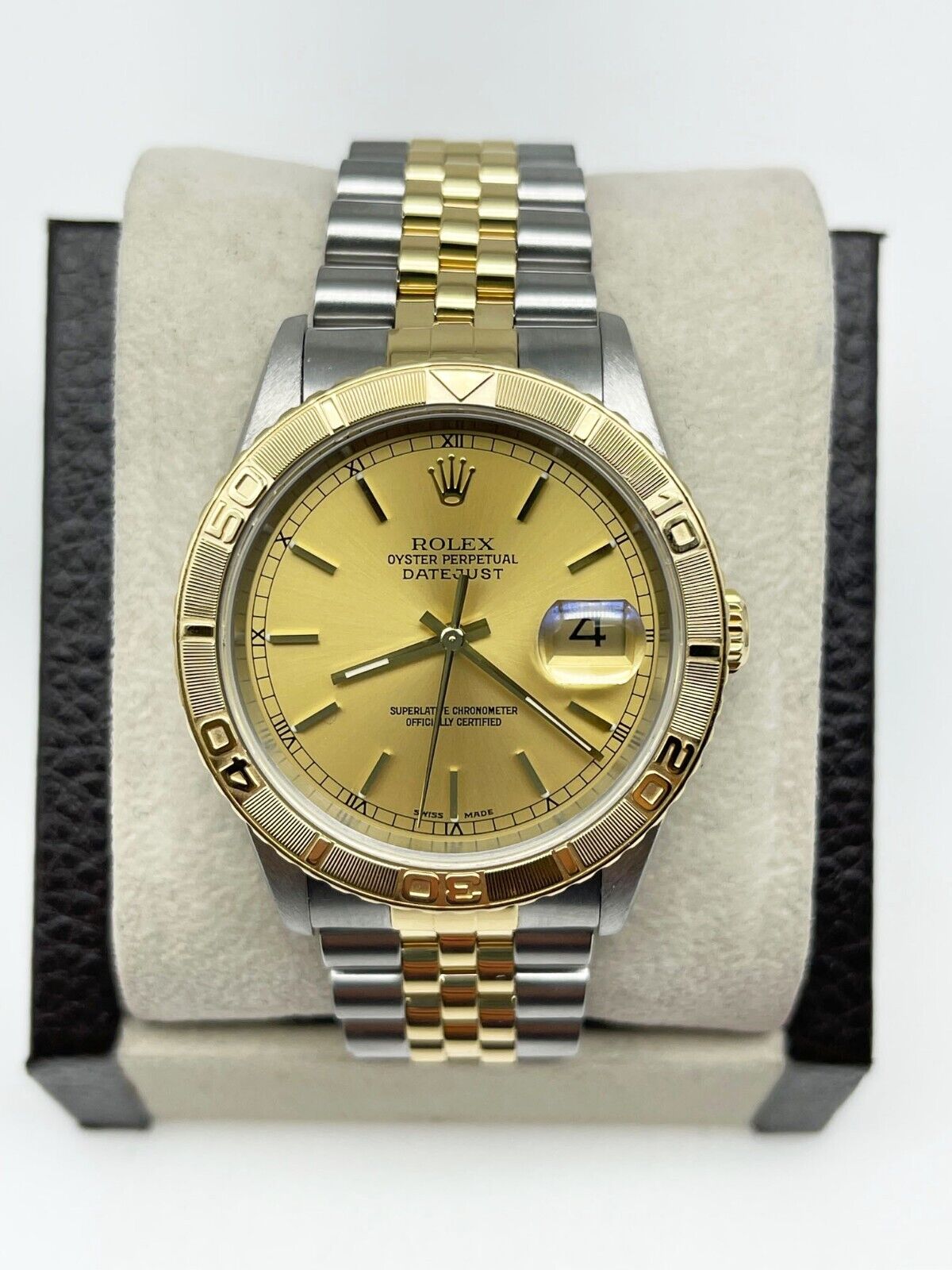 Rolex  Datejust Thunderbird Turn O Graph Champagne Dial 18K Gold Steel