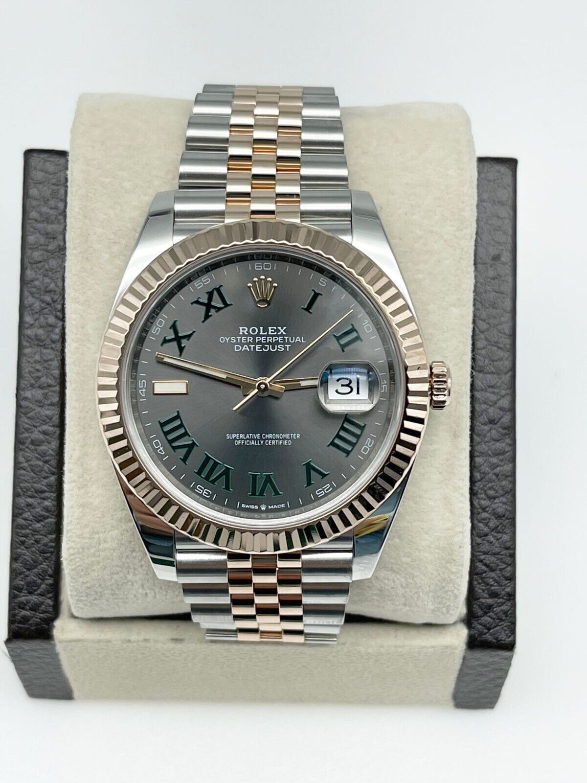 Rolex  Datejust 41 Wimbledon 18K Rose Gold Steel