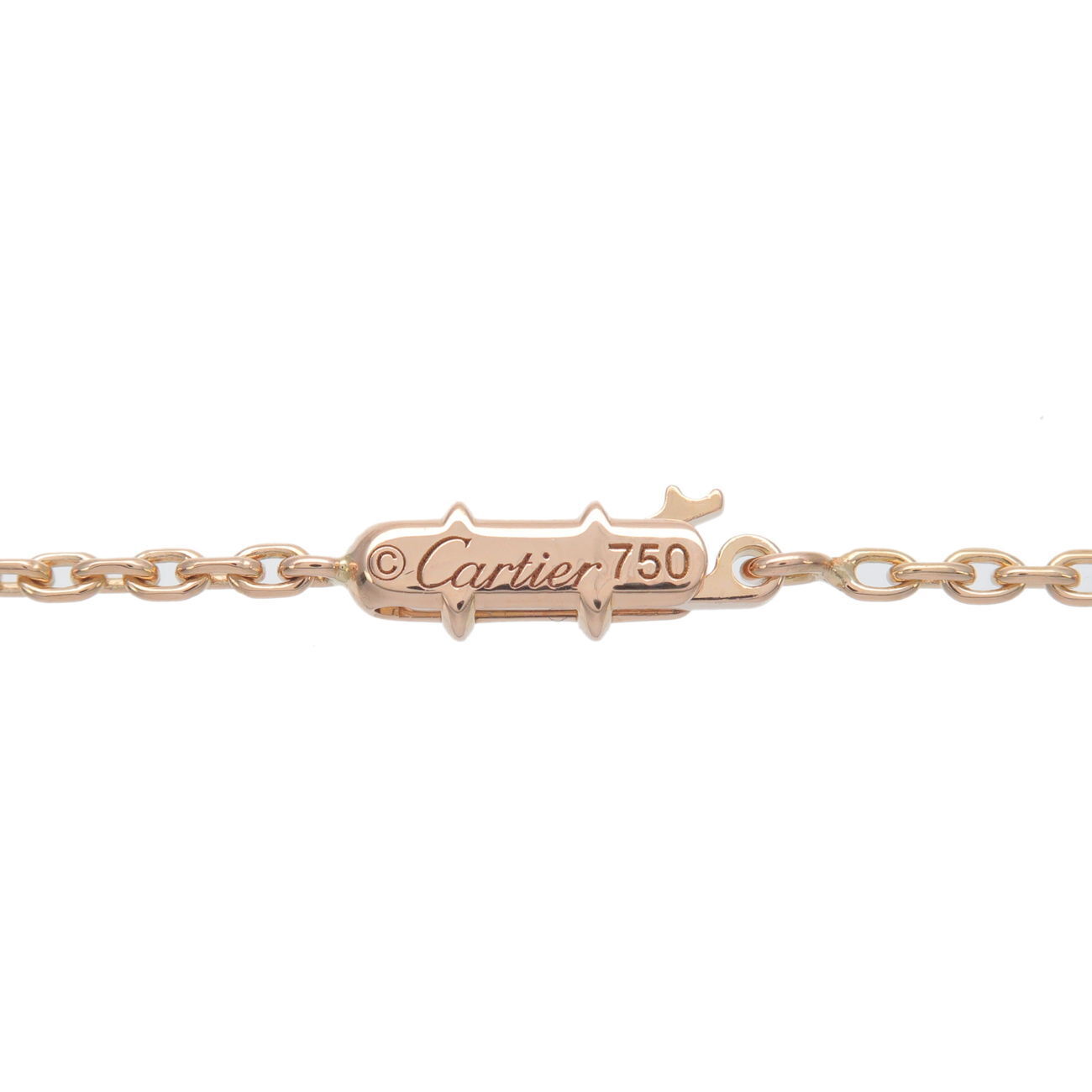 Authentic Cartier Link Slave Necklace K18PG 750PG Rose Gold Used F