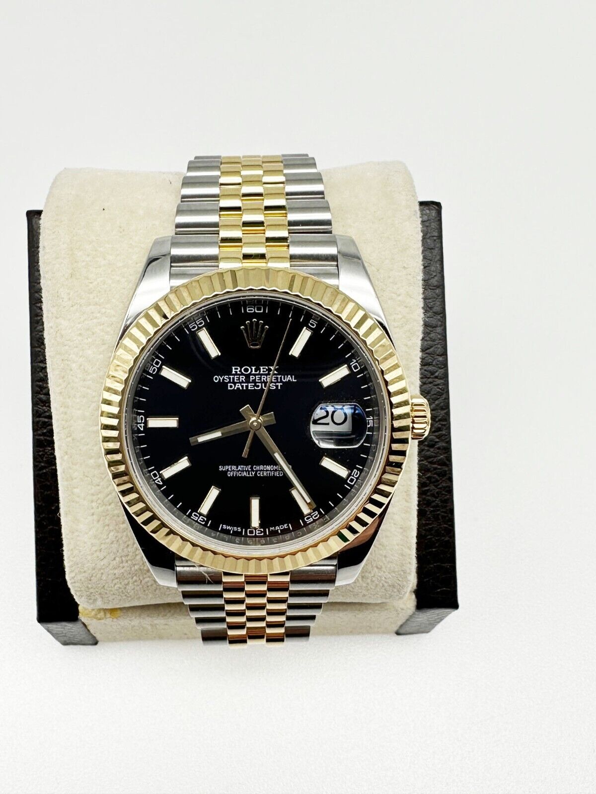 Rolex  Datejust 41 Black Dial 18K Yellow Gold Steel
