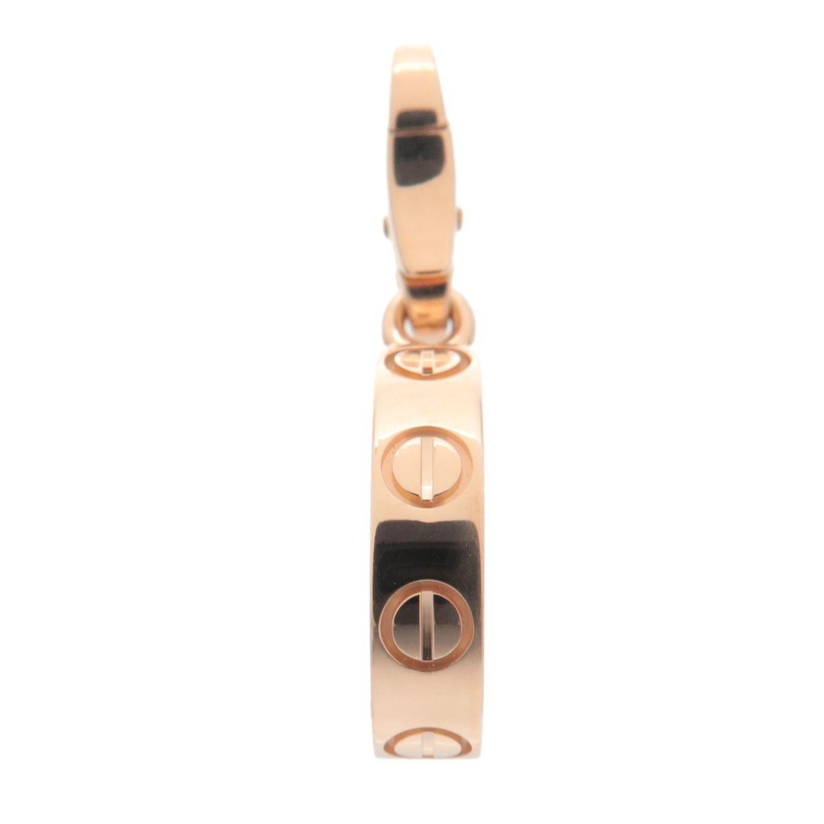 Authentic Cartier Love Charm Necklace Pendant Top K18PG 750PG Rose Gold Used F/S