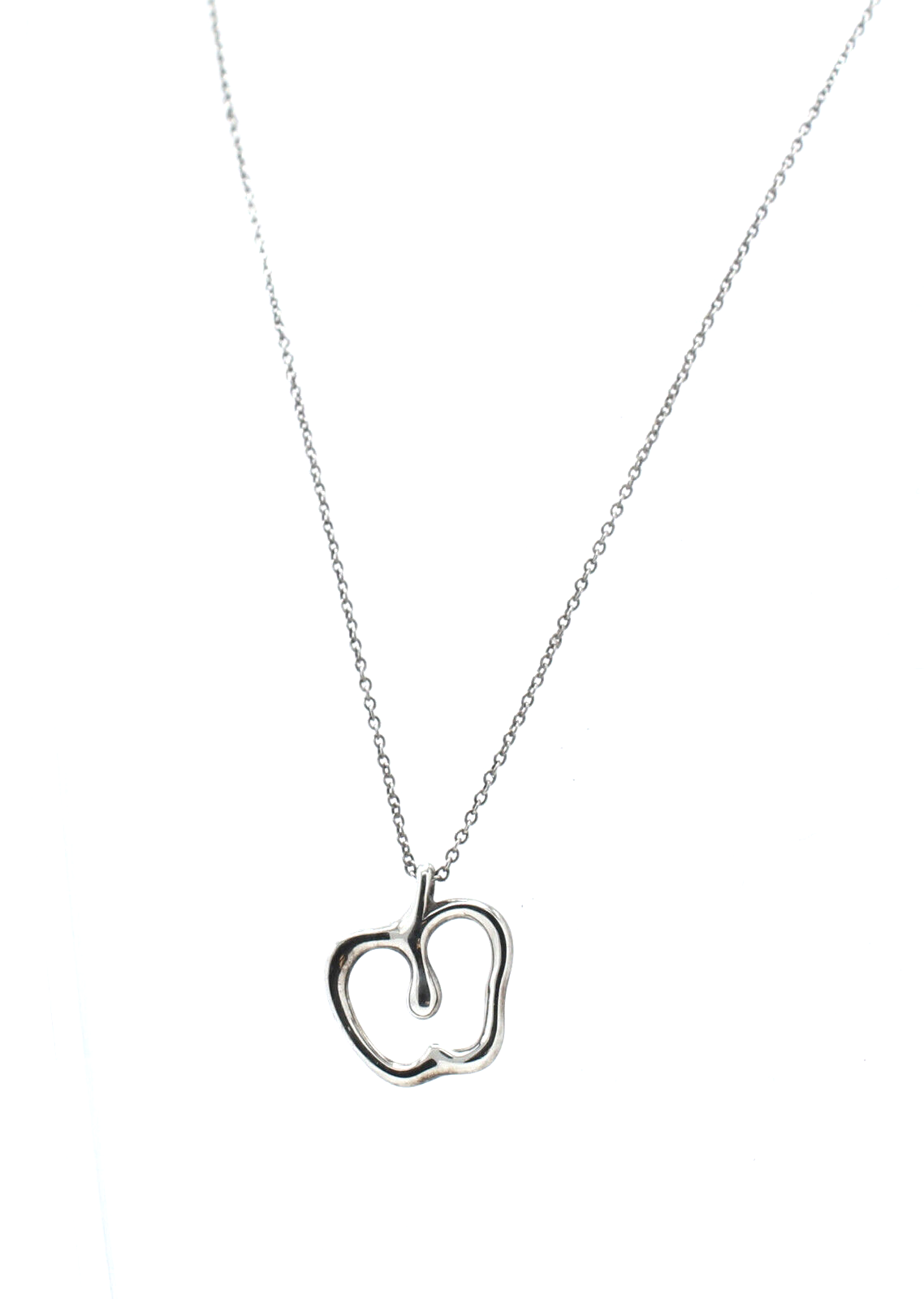 Tiffany & Co. Elsa Peretti Spain Sterling Silver Apple Necklace Chain