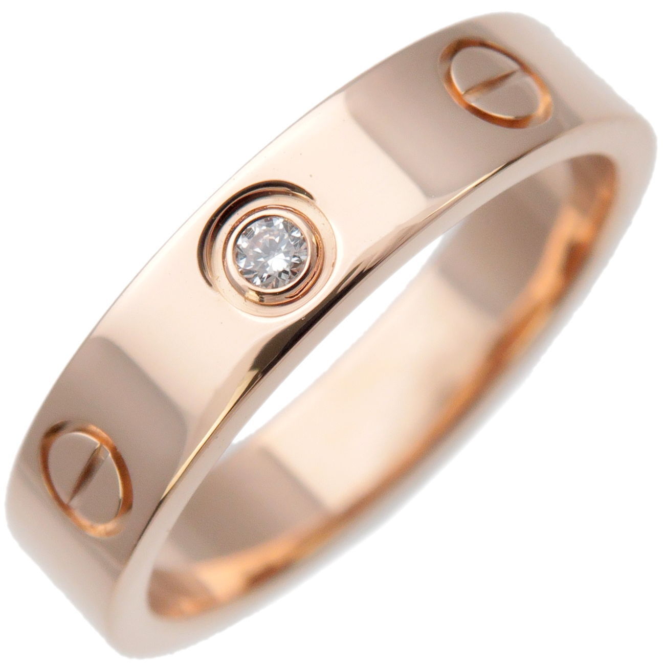 Cartier Mini Love Ring   Diamond K18PG Rose Gold