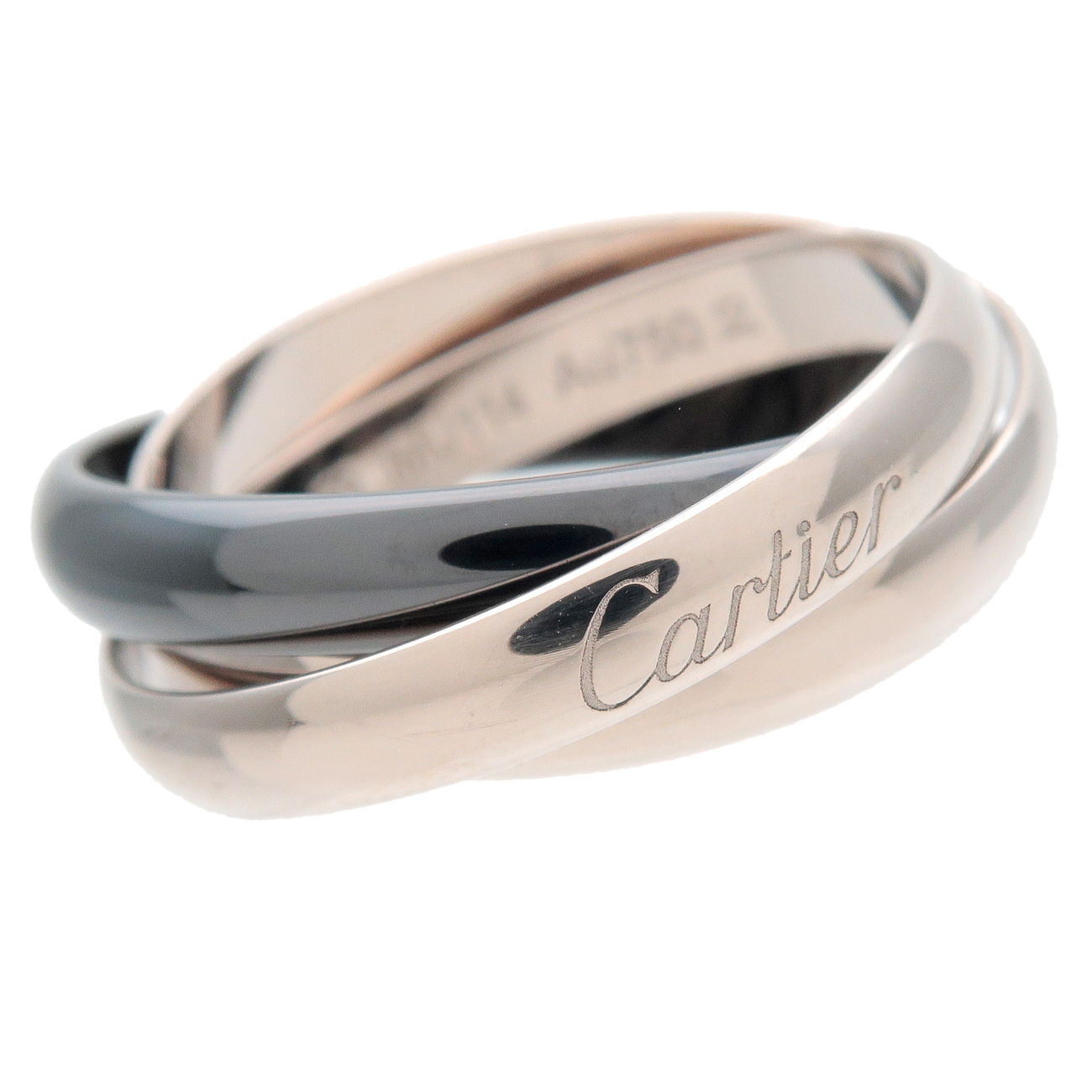 Cartier Trinity Ring K18 Black Ceramic | Cartier | Buy at TrueFacet