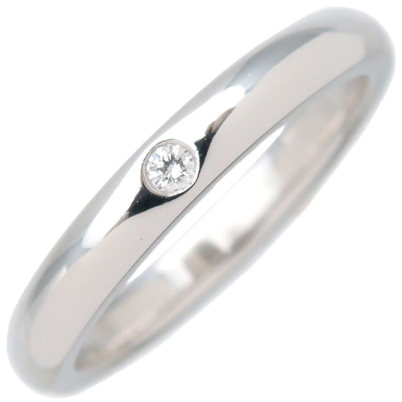 Tiffany  Co. Stacking Band Ring  Diamond  Platinum