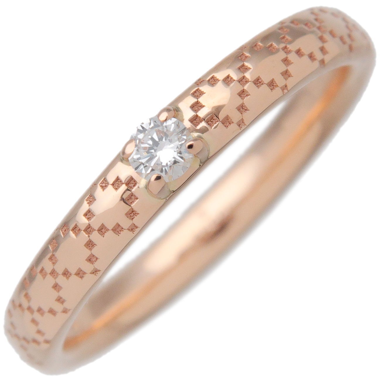 GUCCI Diamantissima  Diamond Ring Rose Gold