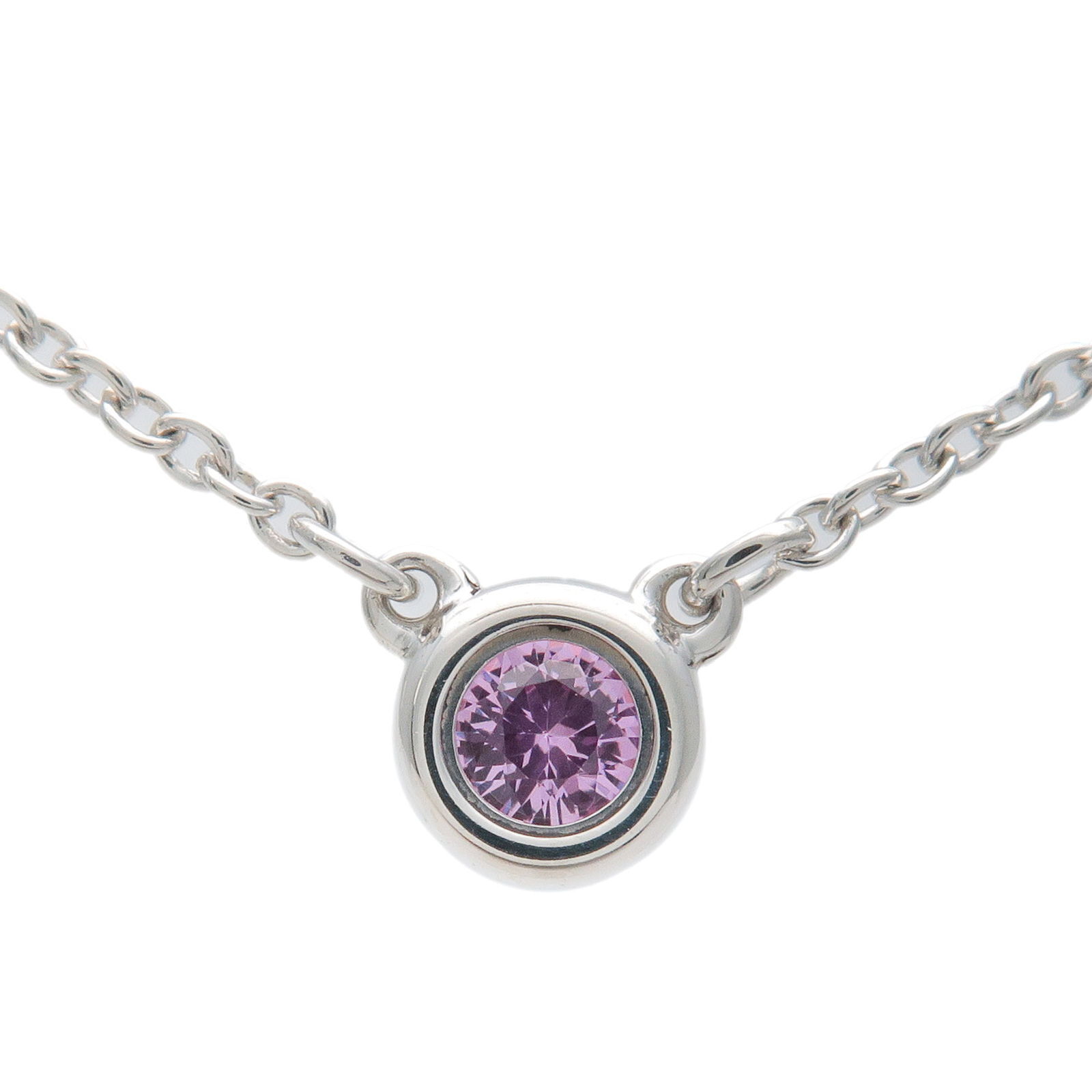 Tiffany  Co. By The Yard 1P Pink Sapphire Necklace