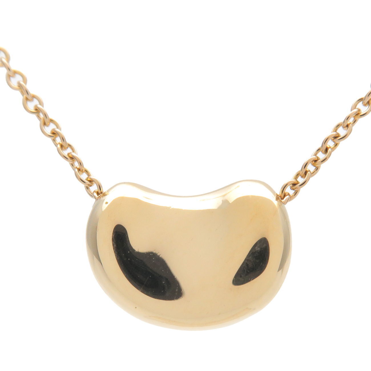 Tiffany  Co. Bean Necklace Small  Yellow Gold