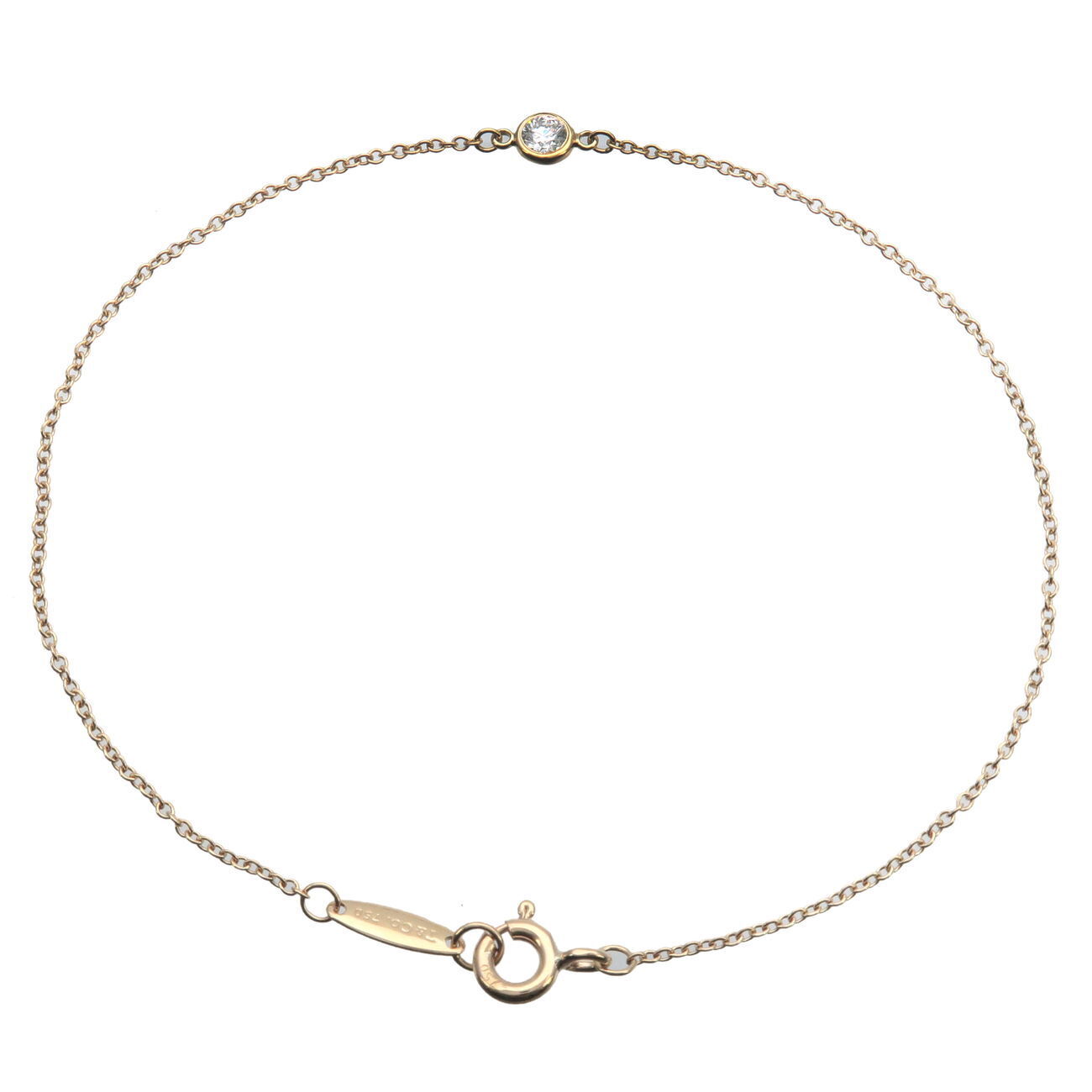 Tiffany  Co. By The Yard 1P Diamond Bracelet  K18
