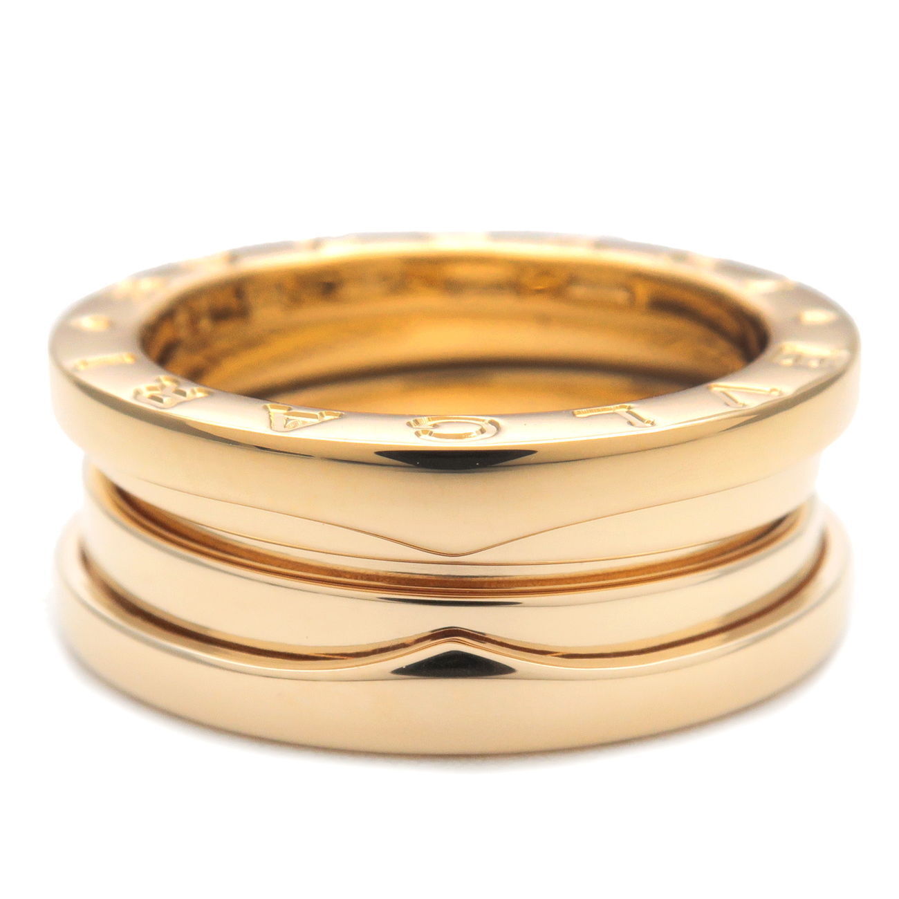 BVLGARI B-zero1 Ring 3 Band K18 750YG Yellow Gold