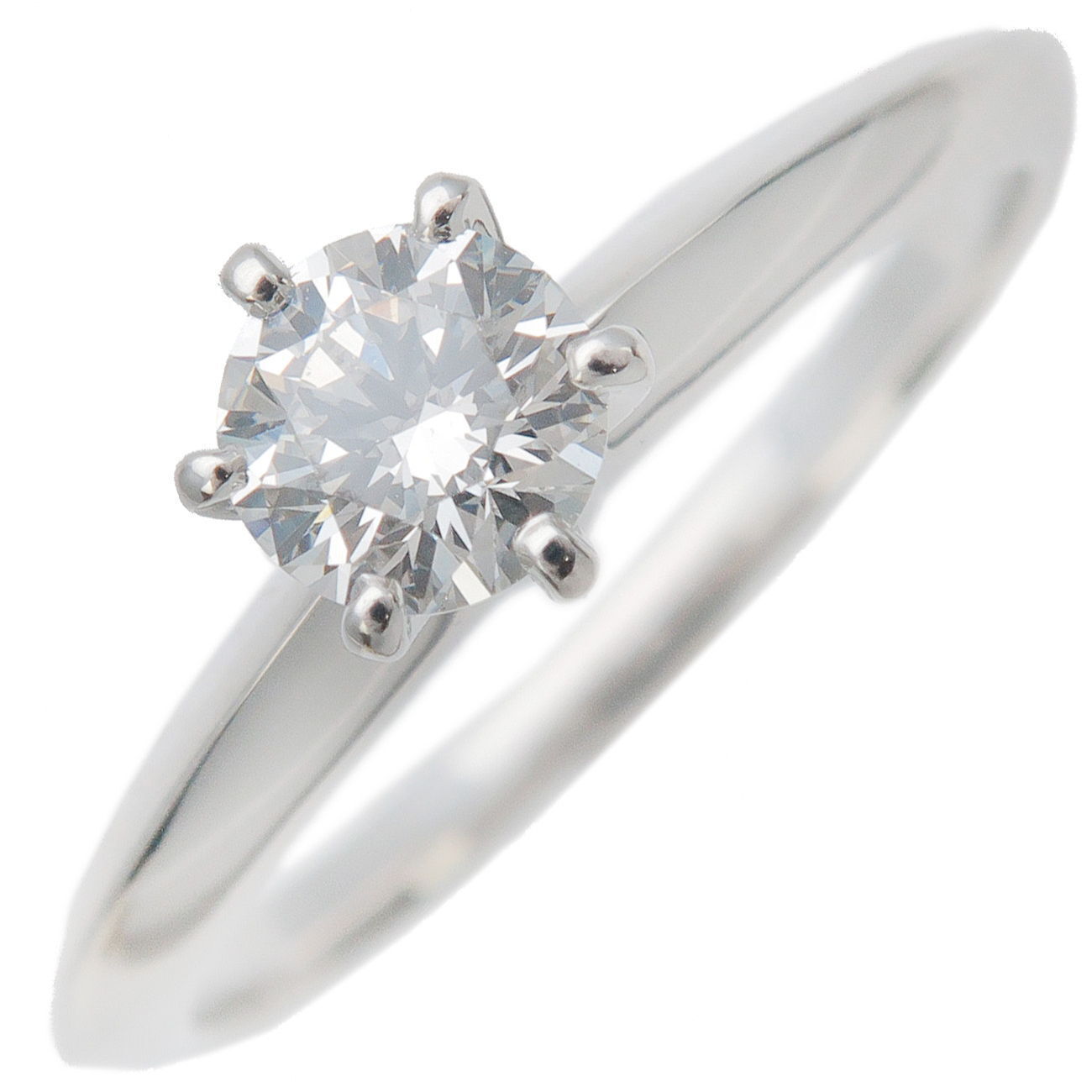 Authentic TiffanyCo. Solitaire 1P Diamond Ring