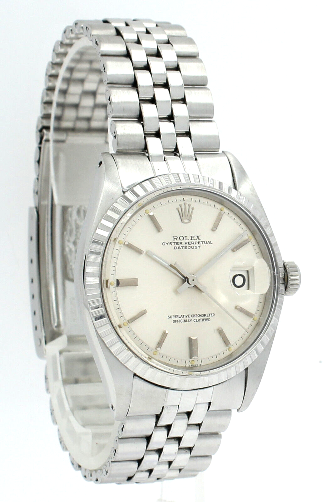 Mens Vintage ROLEX Oyster Perpetual Datejust   Jubilee Stainless Steel Watch