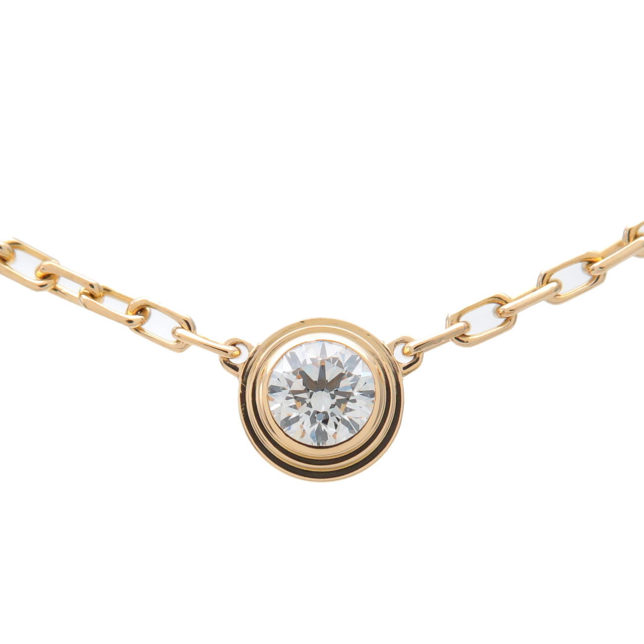 Authentic Cartier Diamant Leger SM 1P Diamond Necklace