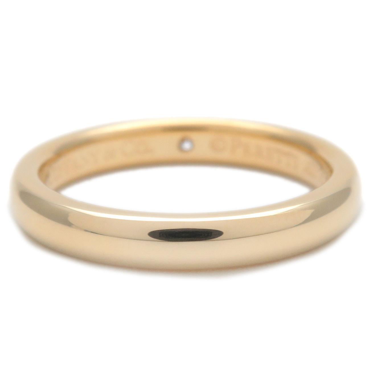 Auth TiffanyCo. Stacking Band Ring