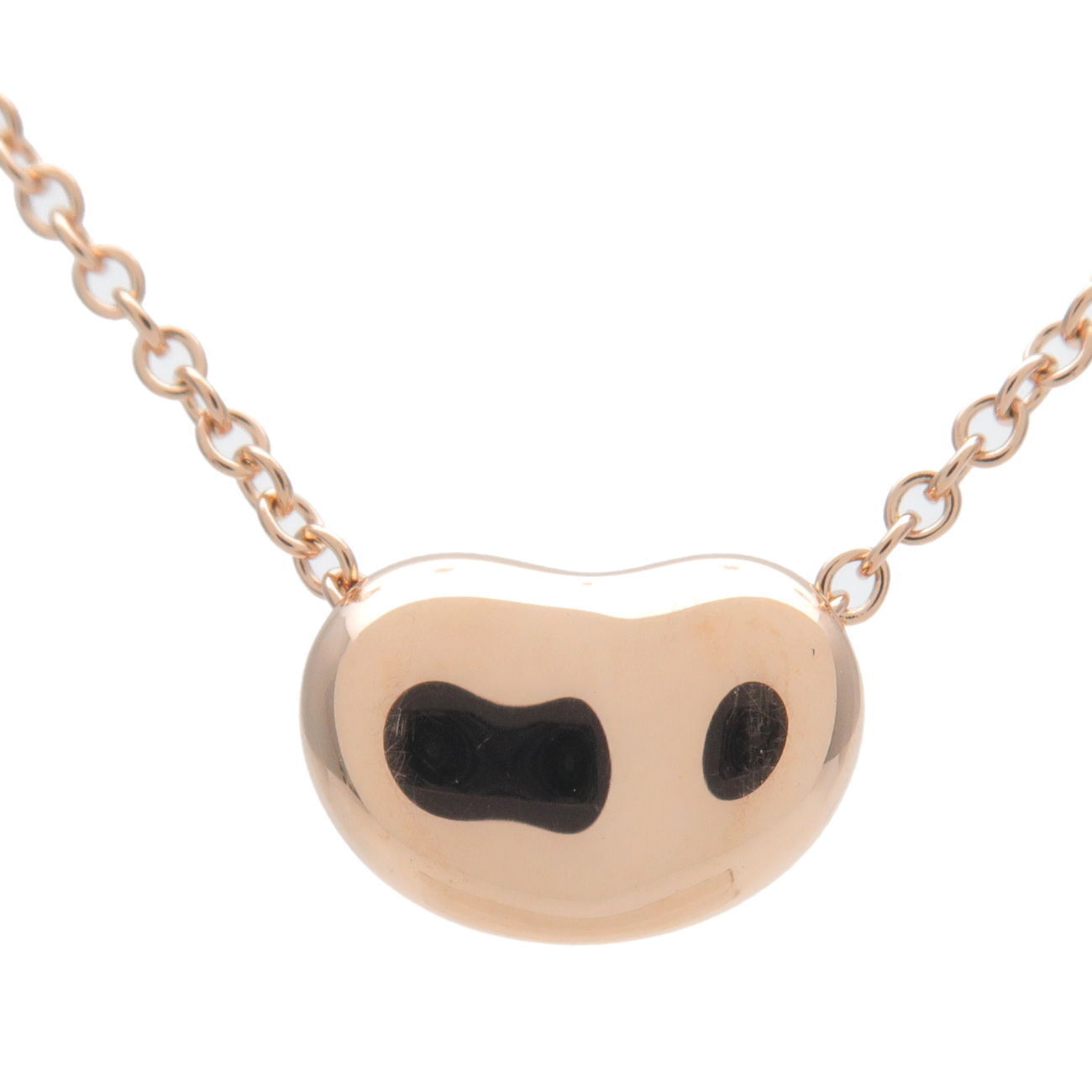 Tiffany  Co. Mini Bean Necklace K18PG 750PG Rose Gold