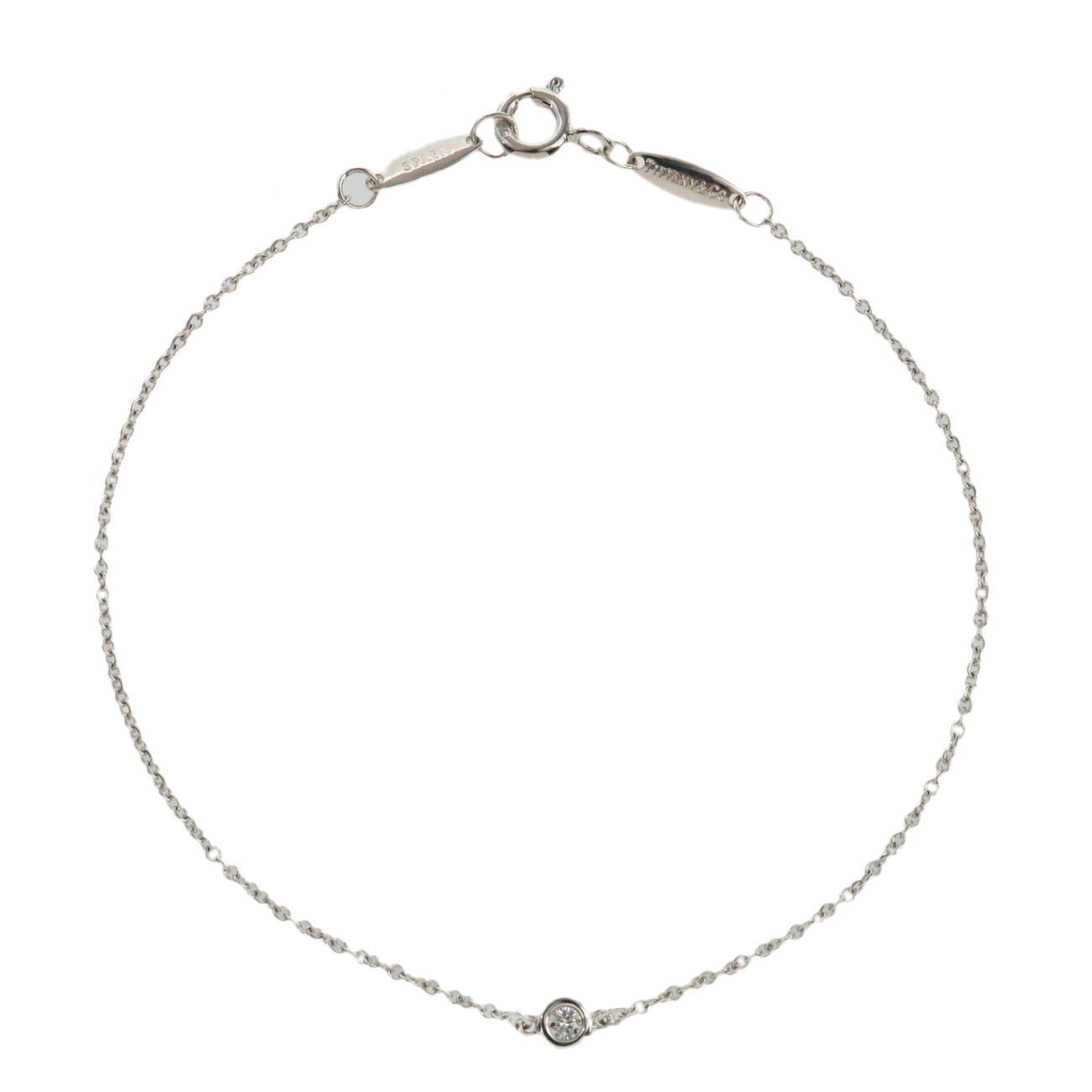 Tiffany  Co. By the Yard 1P Diamond Bracelet Silver
