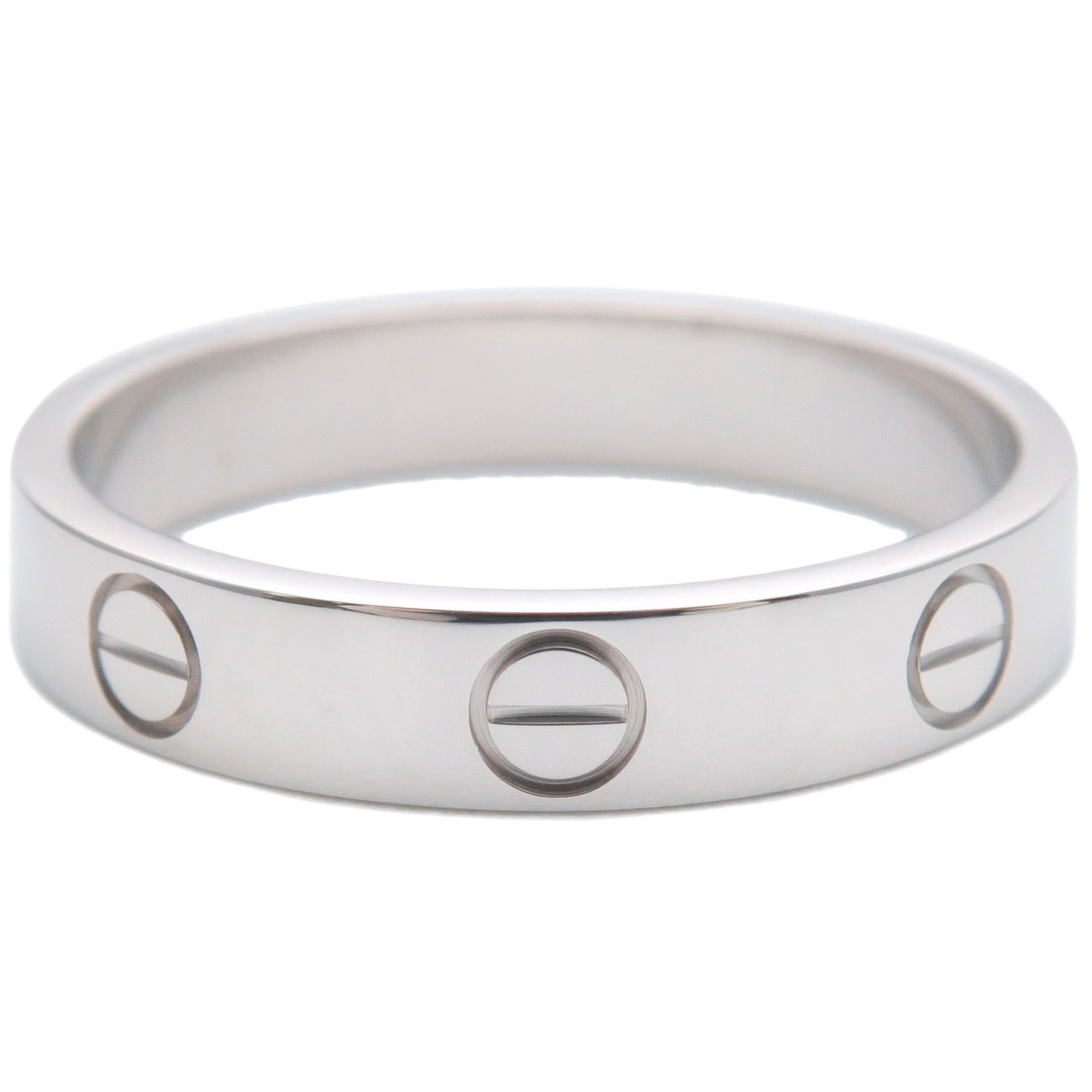 Cartier Mini Love Ring K18WG 750WG White Gold
