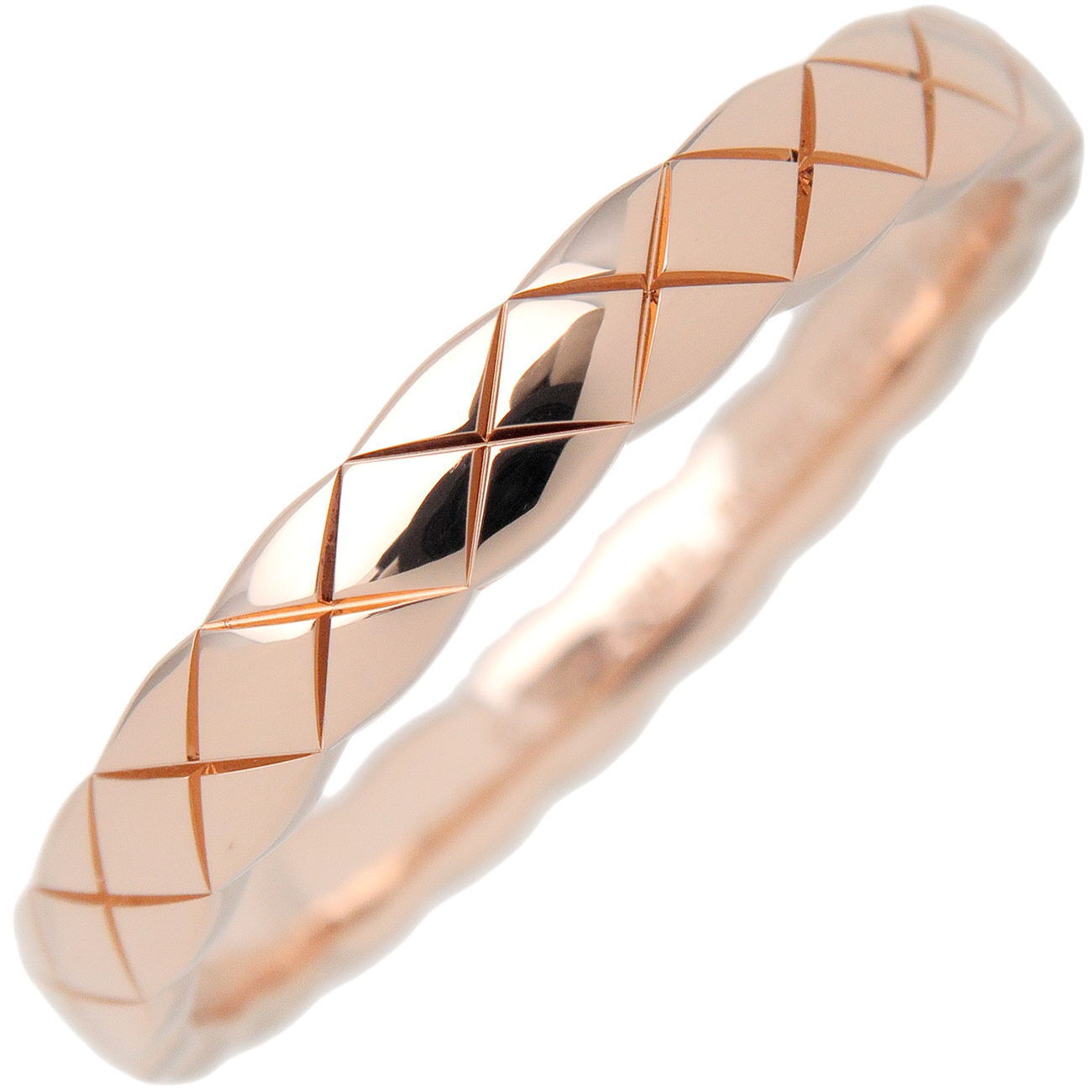 Chanel Coco Crush Mini 18K Rose Gold #282431C24B Coco Crush Ring BEIGE GOLD - J11785 | CHANEL main image 3